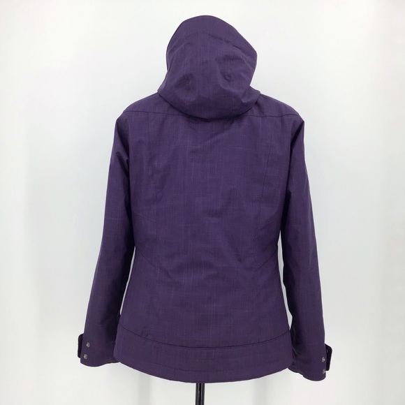 Columbia Sleet to Street Purple Plaid Parka, Med - Picture 7 of 16